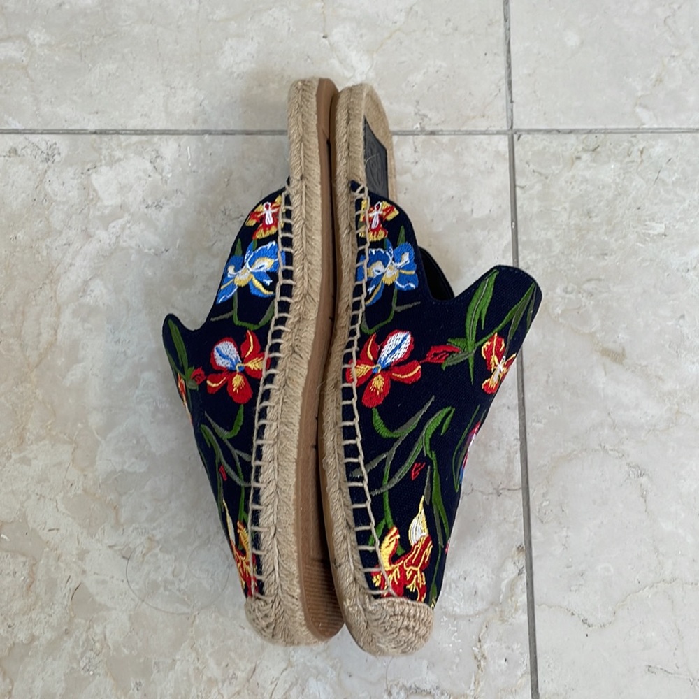 TORY BURCH - NAVY SLIDE ESPADRILLES - Picture 5 of 7